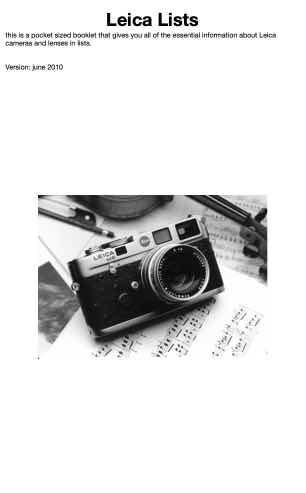 Leica General Docs technical manual preview