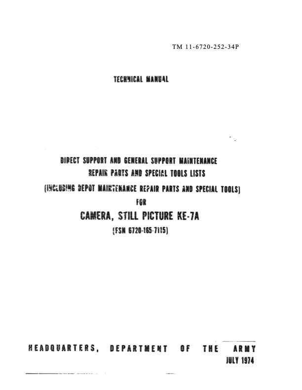 Leica KE-7A technical manual preview