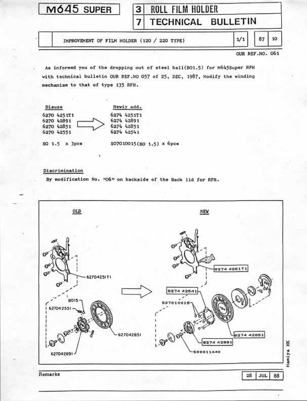 Mamiya 645 technical manual preview