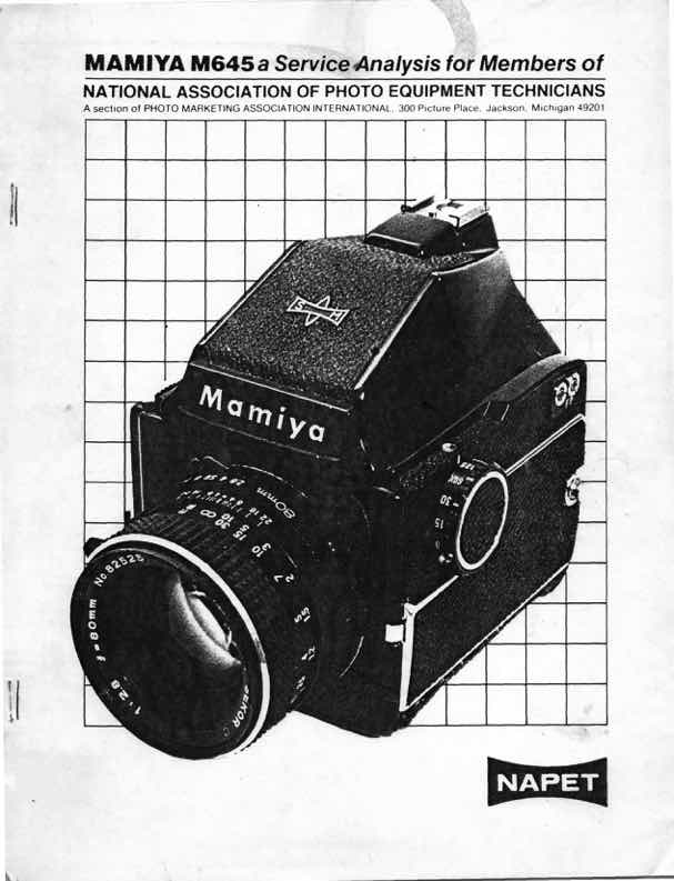 Mamiya 645 technical manual preview