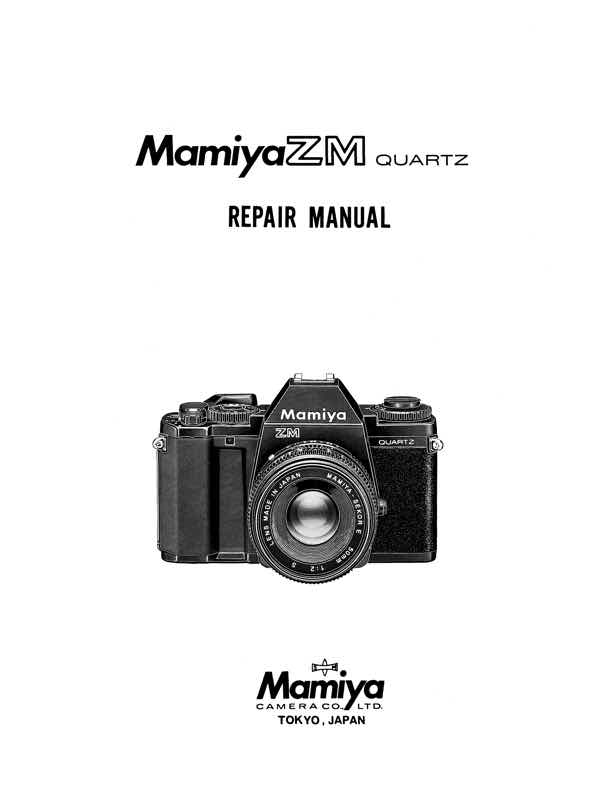 Mamiya ZM technical manual preview