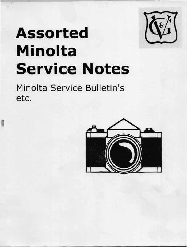 Minolta General Docs technical manual preview