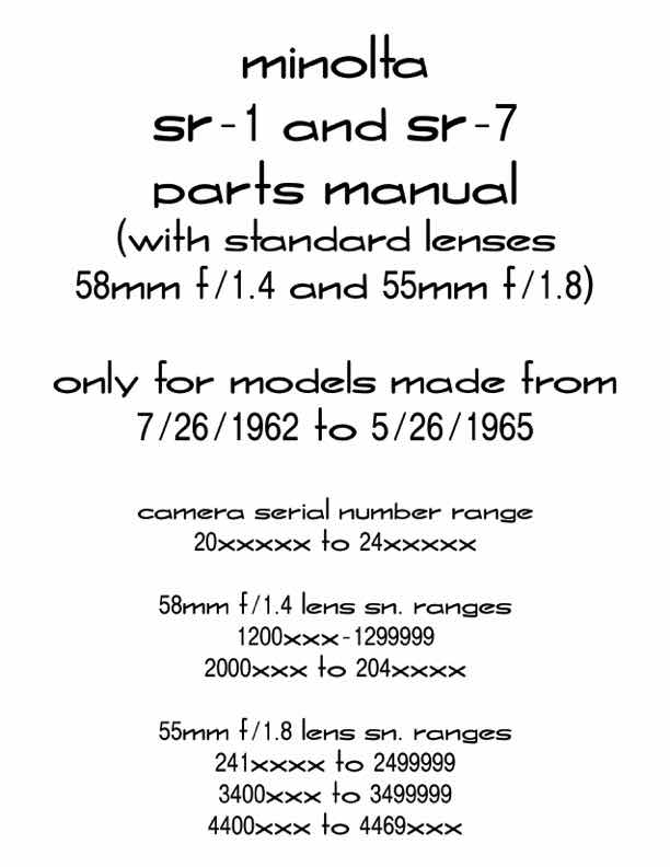 Minolta General Docs technical manual preview