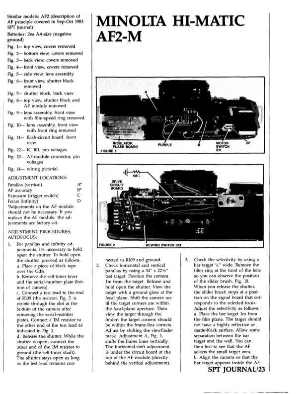 Minolta Himatic technical manual preview