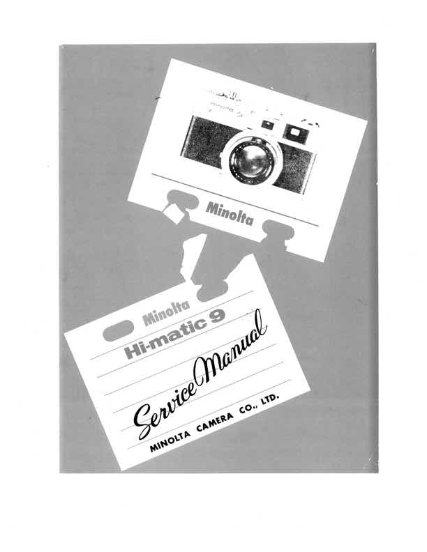 Minolta Himatic technical manual preview