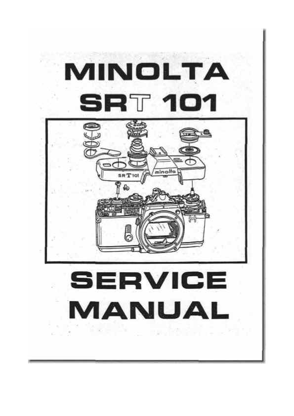 Minolta SRT technical manual preview
