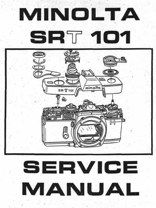 Minolta SRT technical manual preview