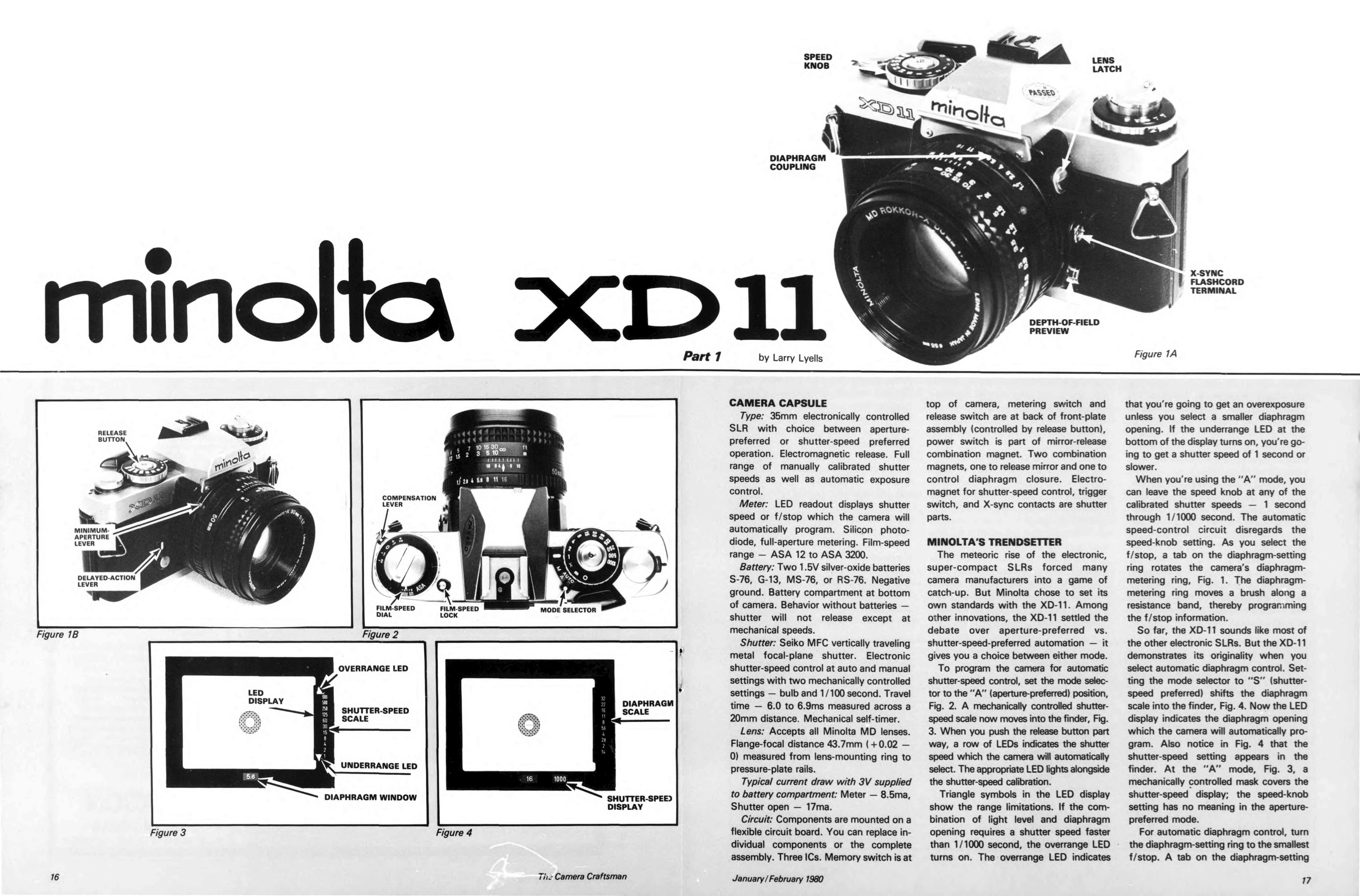 Minolta XD technical manual preview