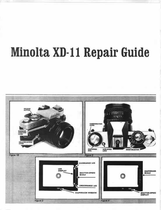 Minolta XD technical manual preview