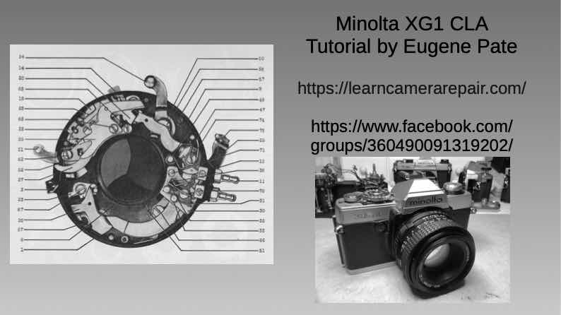 Minolta XG technical manual preview