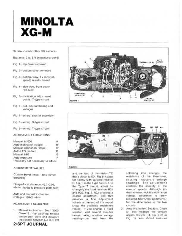 Minolta XGM technical manual preview
