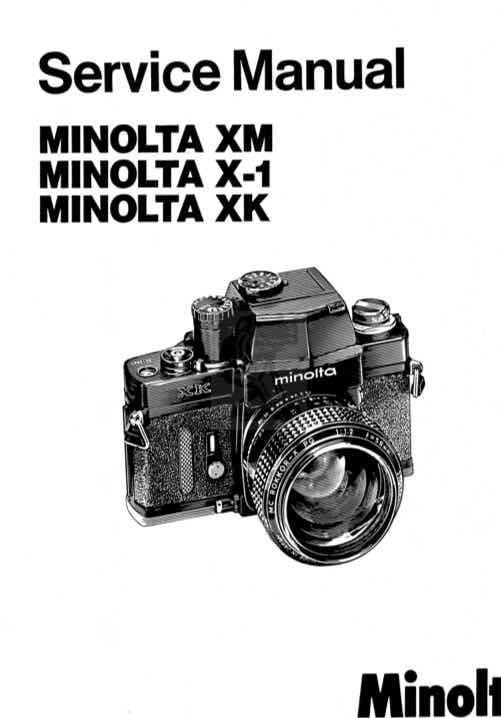 Minolta XK technical manual preview