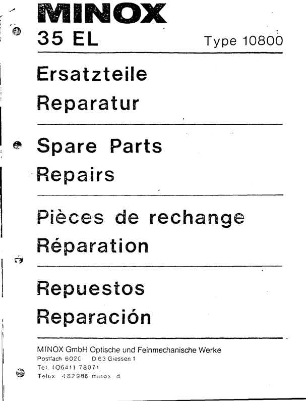 Minox 35 technical manual preview