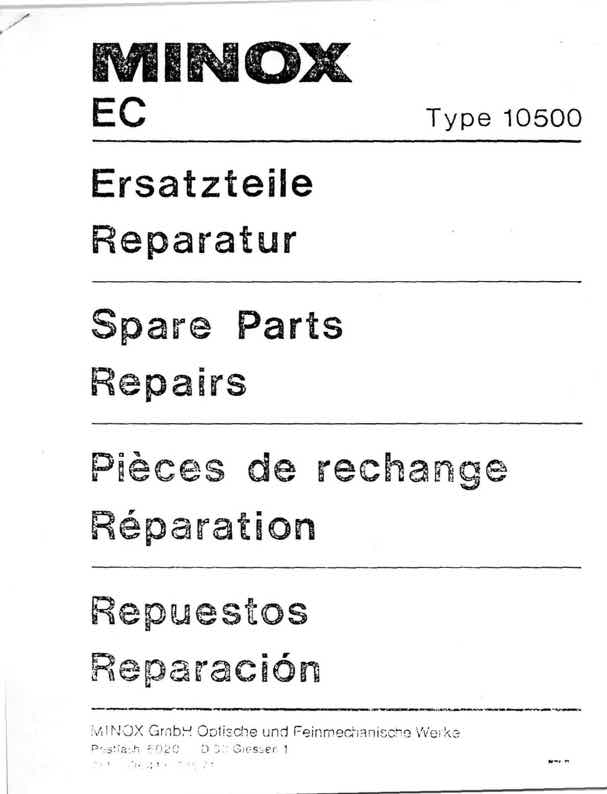 Minox EC technical manual preview