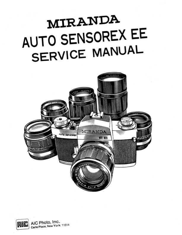 Miranda Sensorex technical manual preview