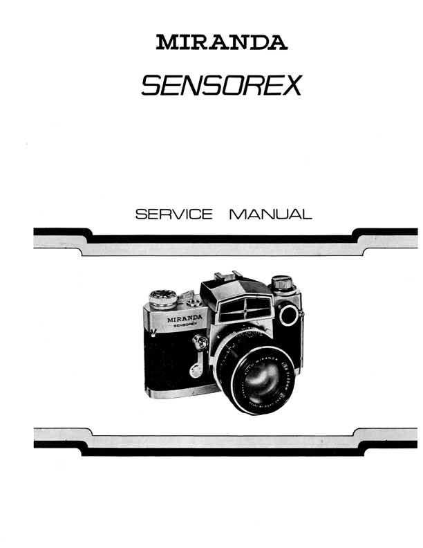 Miranda Sensorex technical manual preview