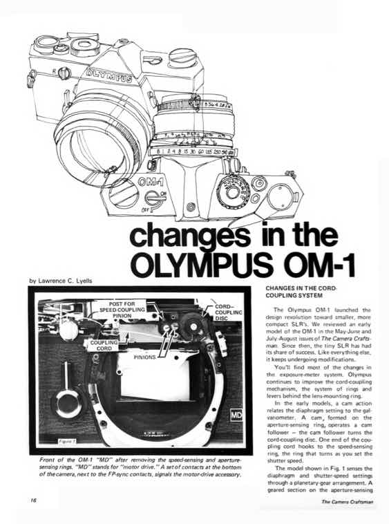 Olympus OM-1 technical manual preview