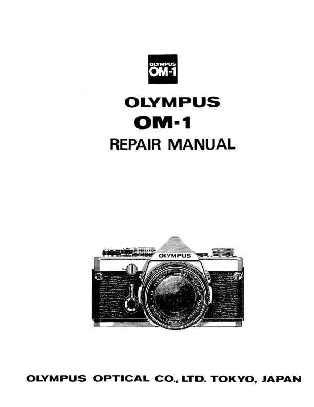 Olympus OM-1 technical manual preview