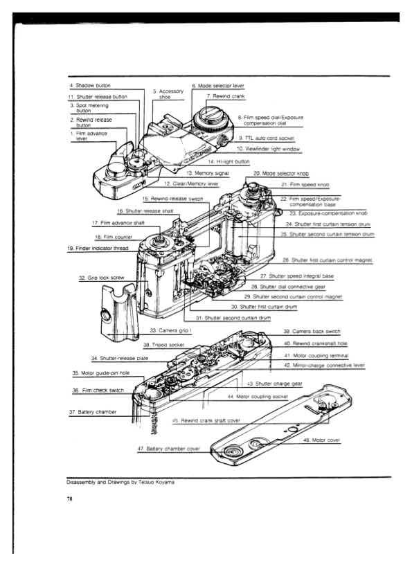 Olympus OM-4 technical manual preview