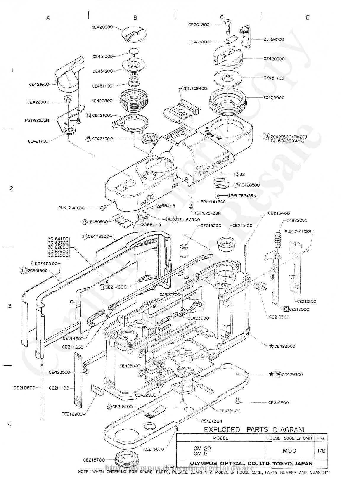 Olympus OMG technical manual preview