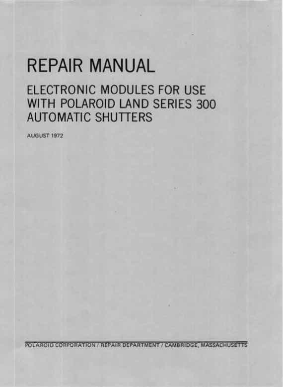 Palaroid 300 technical manual preview