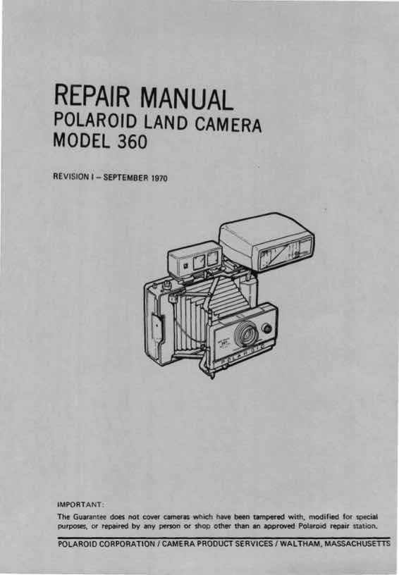 Palaroid 360 technical manual preview