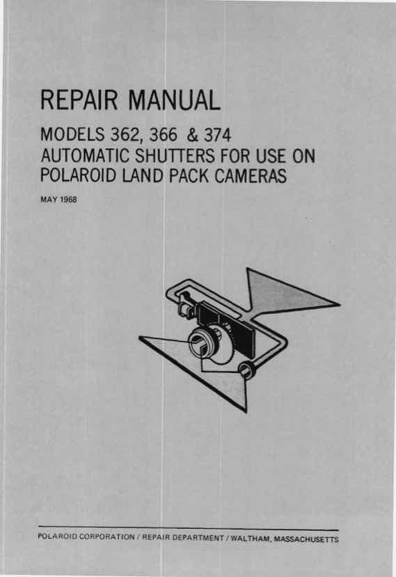 Palaroid 362 technical manual preview