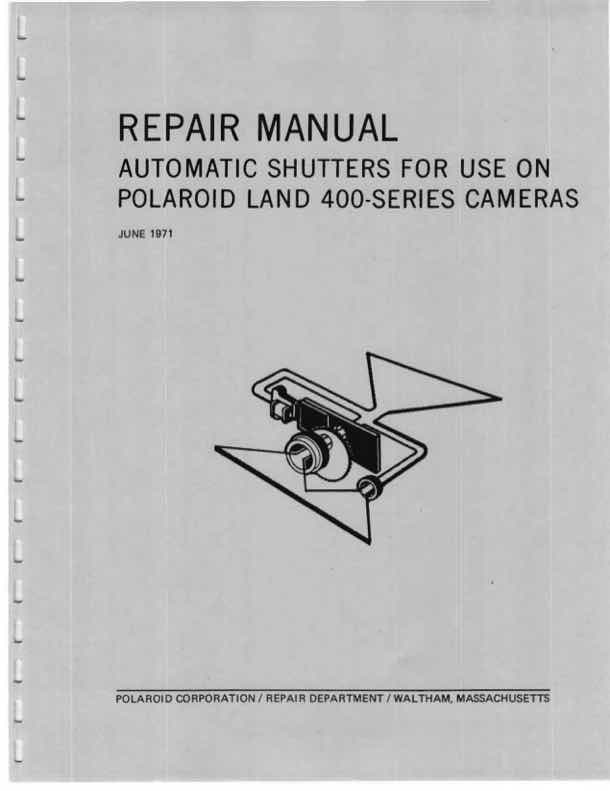 Palaroid 400 technical manual preview