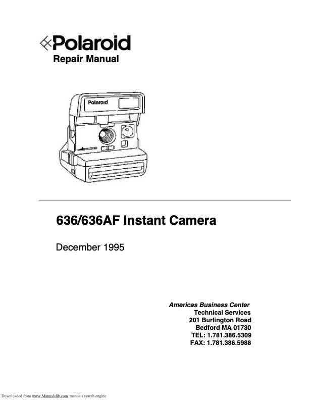 Palaroid 636 technical manual preview