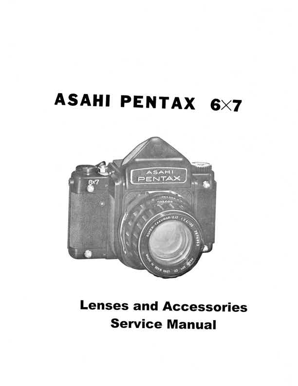 Pentax 6x7 technical manual preview