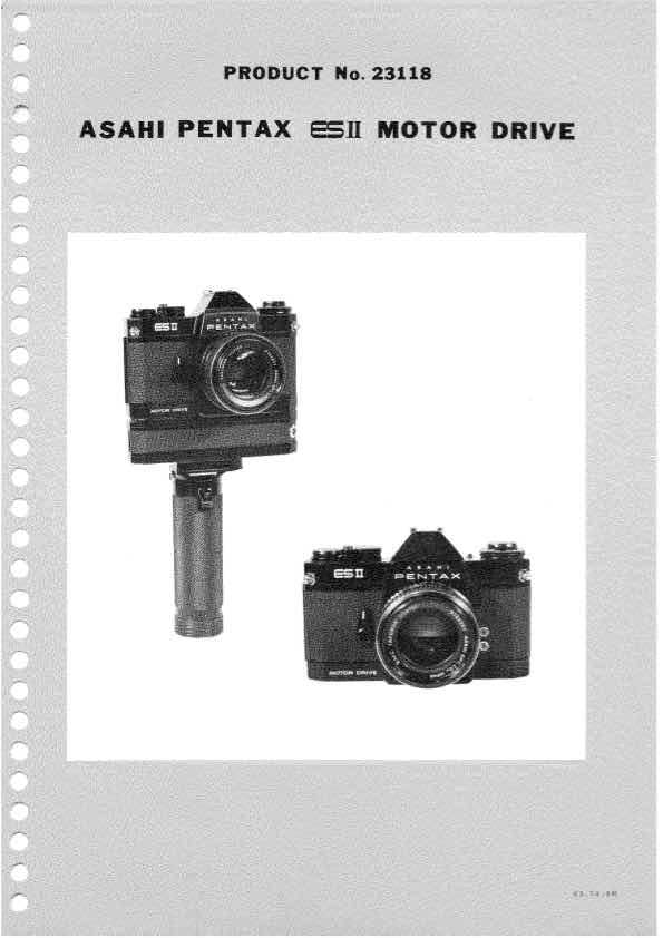 Pentax ES II technical manual preview