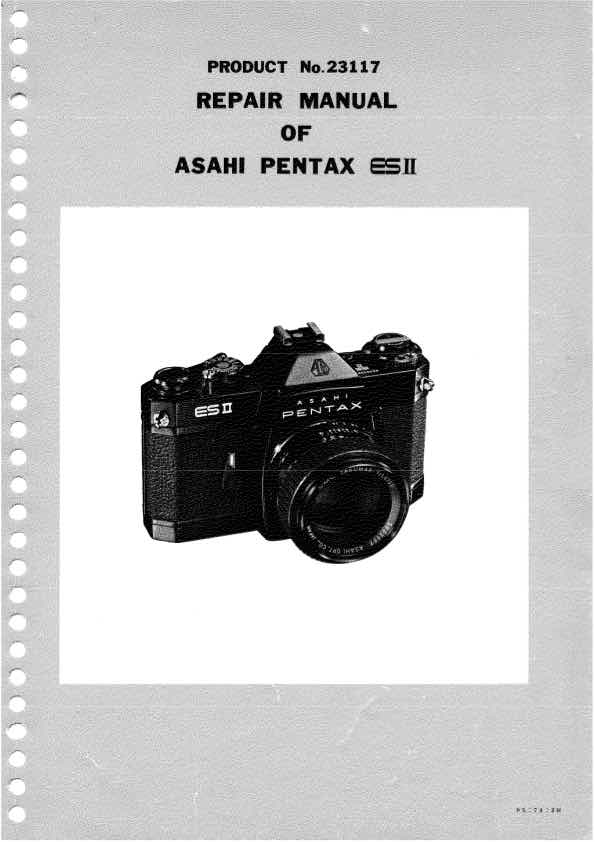 Pentax ES II technical manual preview