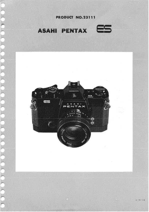Pentax ES technical manual preview