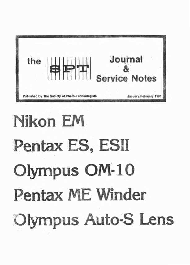 Pentax General Docs technical manual preview