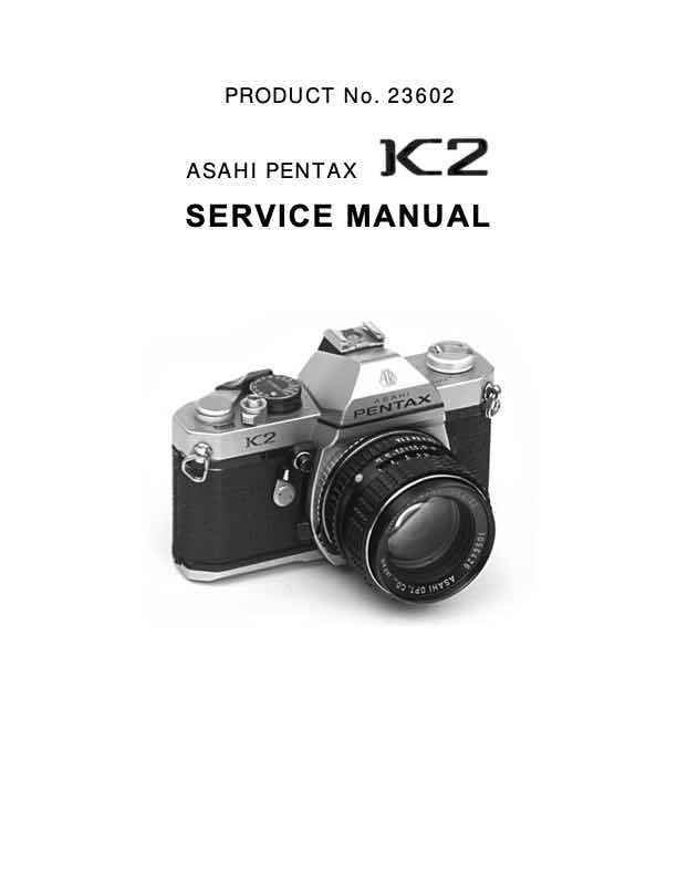 Pentax K2 technical manual preview