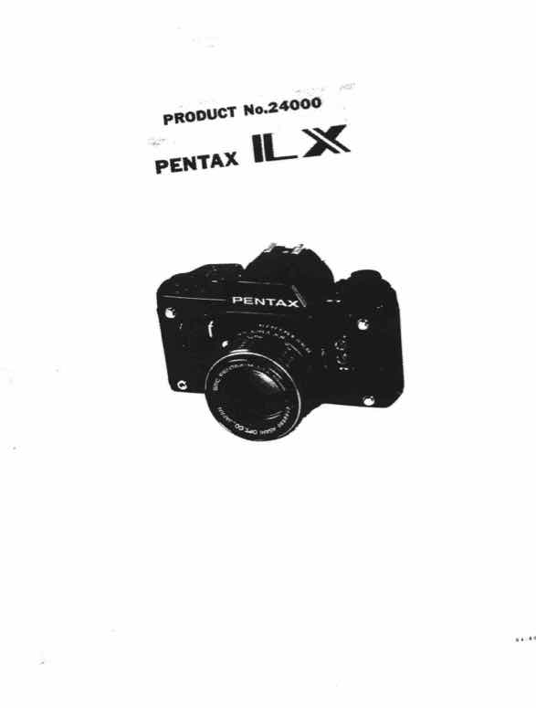 Pentax LX technical manual preview
