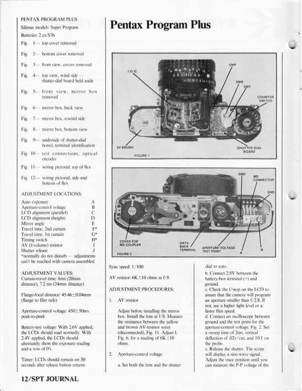 Pentax SPT technical manual preview