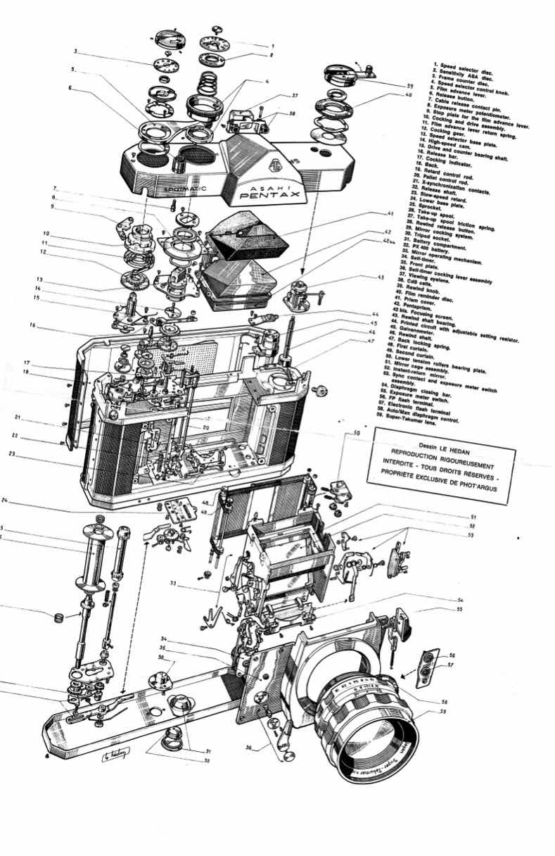 Pentax Spotmatic technical manual preview