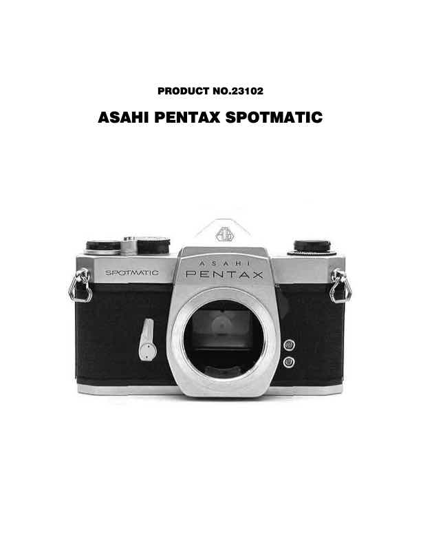 Pentax Spotmatic technical manual preview