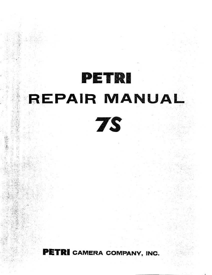 Petri 7s technical manual preview