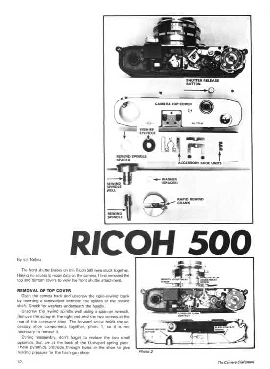 Ricoh 500 technical manual preview