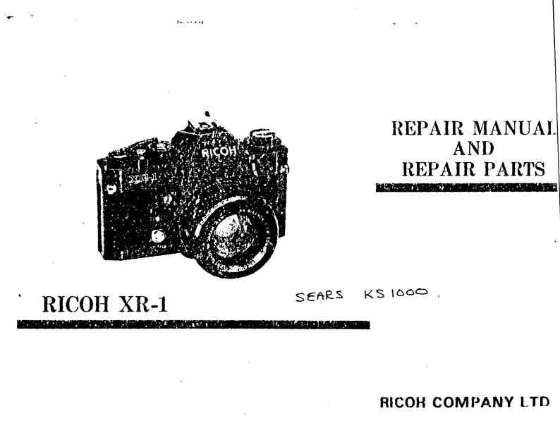 Ricoh KR technical manual preview