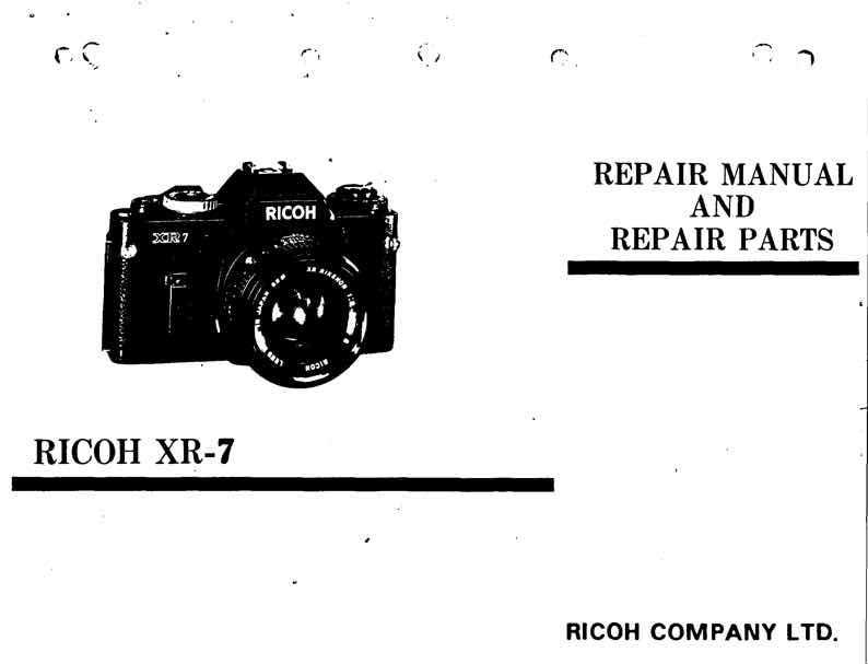 Ricoh KR technical manual preview