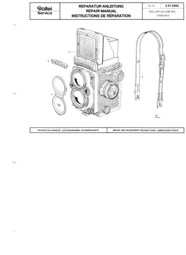 Rollei 28 technical manual preview