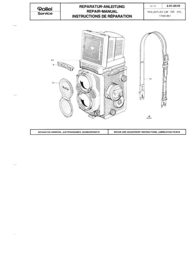Rollei 28 technical manual preview