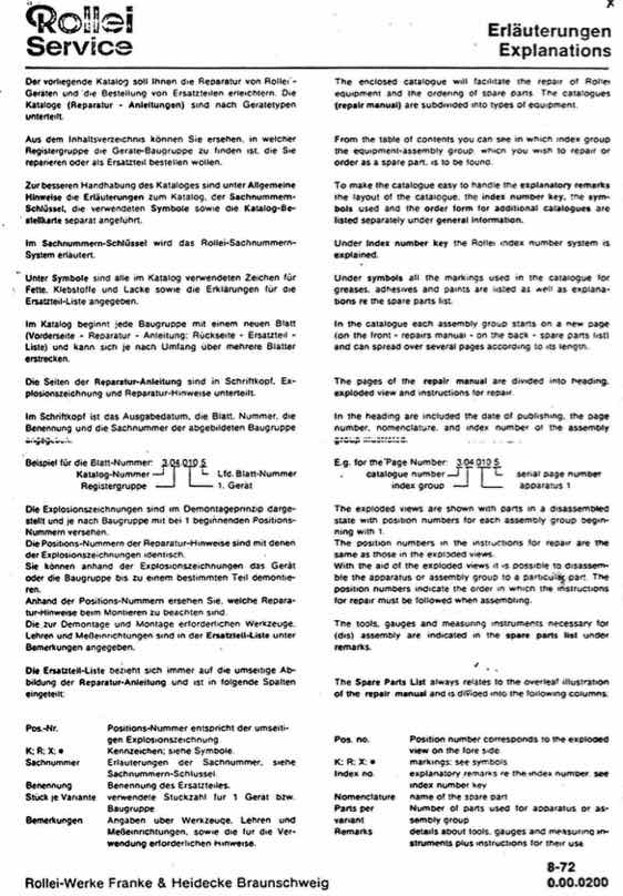 Rollei 35 technical manual preview