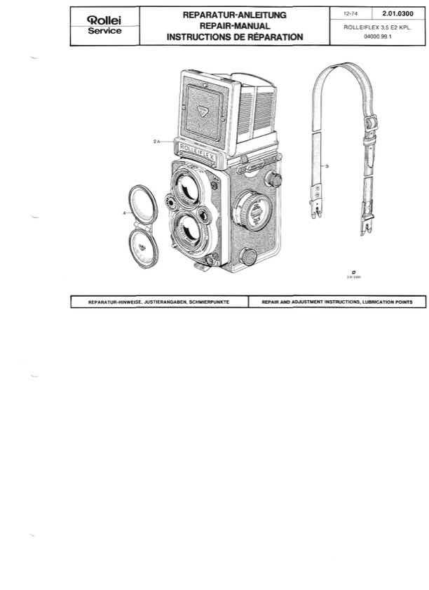 Rollei 35 technical manual preview
