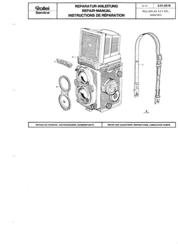 Rollei 35 technical manual preview