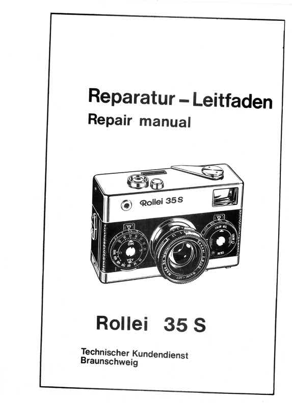 Rollei 35 technical manual preview