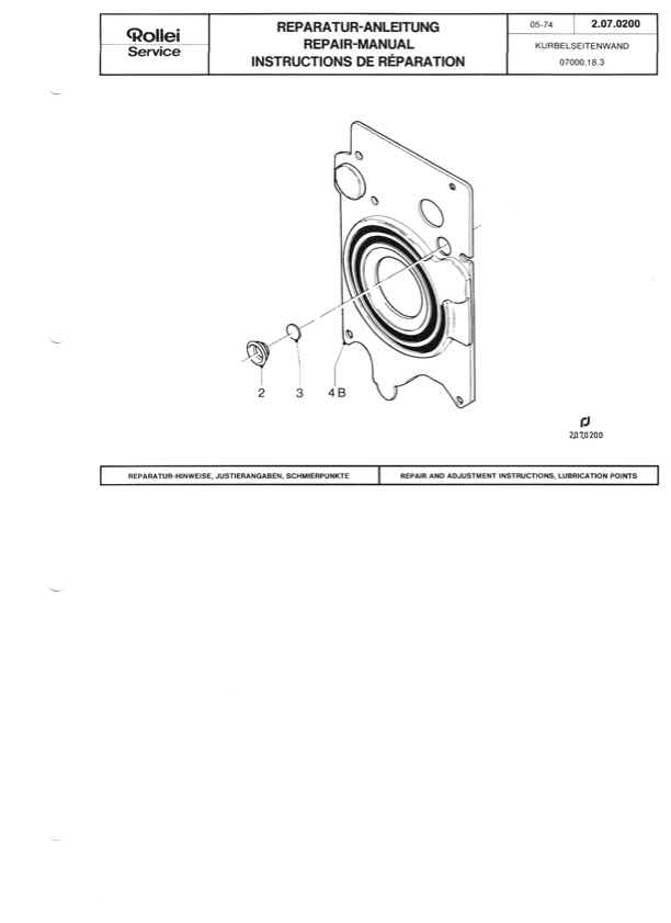 Rollei Armement technical manual preview